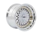 ESM-002R 15x9 4x100 5x100 -20ET Platinum Chrome  Gold Rivet Online Hot Sale