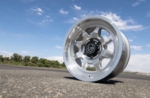 ICON Nuevo 17x8.5   6x135   6mm Offset 5in BS - Silver Machined For Discount