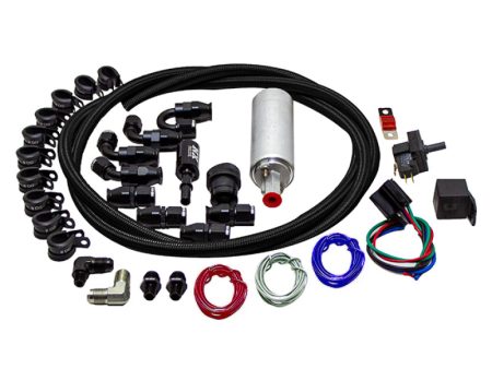 Snow Performance Supplemental Fuel System (Black Nylon Braided Stainless Line) on Sale