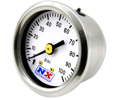 Nitrous Express Fuel Pressure Gauge (0-100 PSI) For Cheap