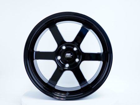 Time Attack - Glossy Black - 18x8.5 5X114.3 Offset +40 on Sale