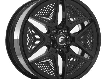 22x9 FLOW TERRA 007 (Black w Inserts) on Sale