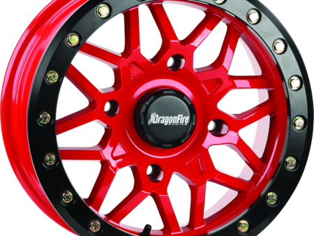 DragonFire Racing Typhon Wheel 15X7 4 156 5+2 +10 Machined Red For Discount