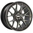 BBS CH-RII 21x10.5 5x108 ET32 Platinum w  Satin Black Rim Prot Wheel PFS Req w MS Etching Fashion