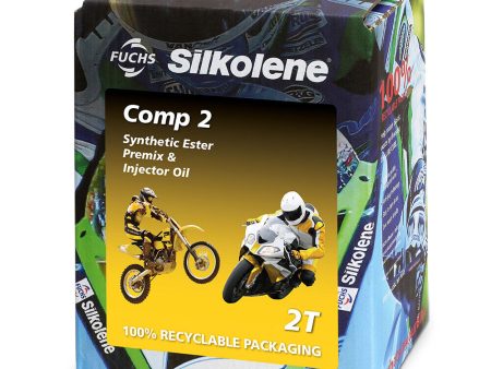 Silkolene Comp 2 2T 2 Stroke Motorcycle Bike Engine Oil 4 Litre Lube Cube Fashion