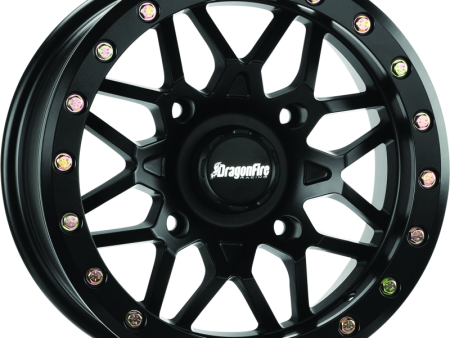 DragonFire Racing Typhon Wheel 15X7 4 156 5+2 +10 Machined Black on Sale