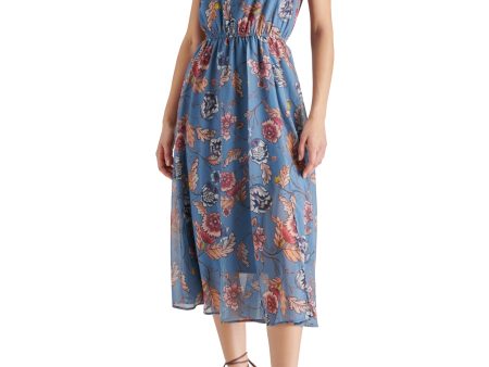 ALLEGRA DRESS BLUE MULTI on Sale