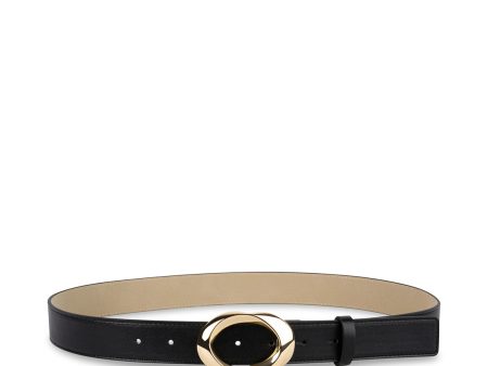 OVAL BUCKLE BELT BLACK MULTI Online Hot Sale